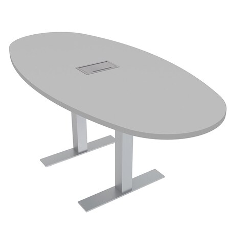 Skutchi Designs 45.25 in W, 71.5 in L, 29 in H, Engineered Wood Top, Grey HAR-BOVL-46X72-T-ELEC-XD01